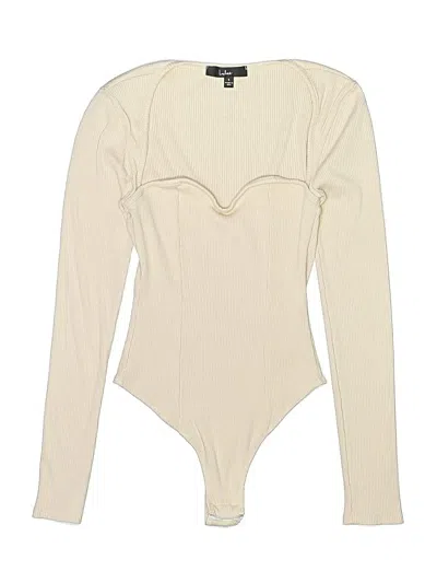 Pre-owned Lulus Bodysuit In Ivory