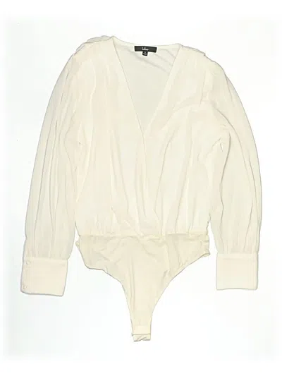 Pre-owned Lulus Bodysuit In Ivory