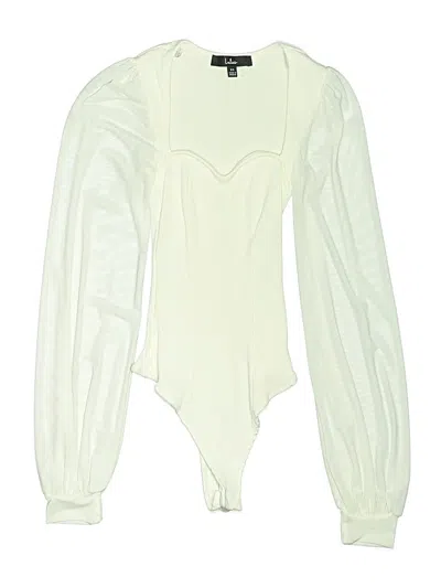 Pre-owned Lulus Bodysuit In Ivory
