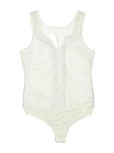Pre-owned Lulus Bodysuit In Ivory