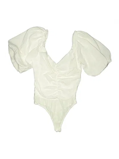 Pre-owned Lulus Bodysuit In Ivory