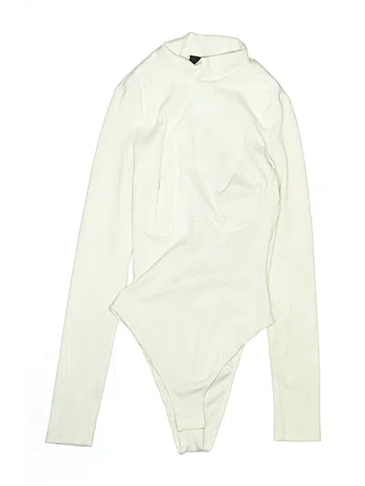 Pre-owned Lulus Bodysuit In Ivory