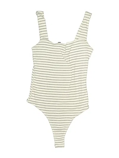 Pre-owned Lulus Bodysuit In Ivory