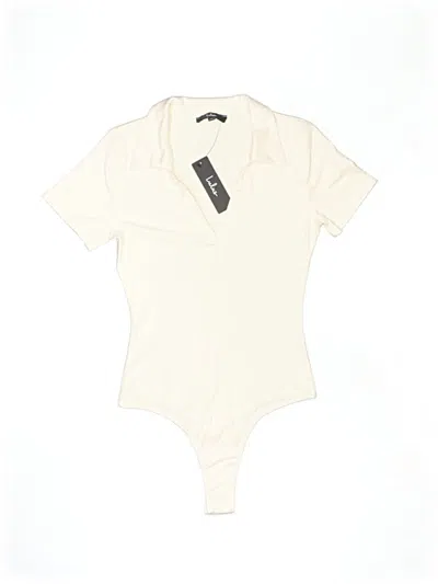 Pre-owned Lulus Bodysuit In Ivory