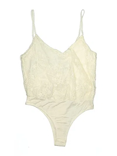 Pre-owned Lulus Bodysuit In Ivory