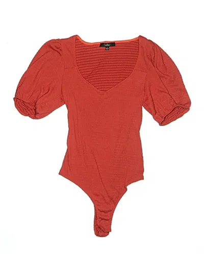Pre-owned Lulus Bodysuit In Orange