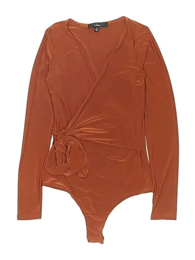 Pre-owned Lulus Bodysuit In Orange