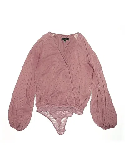 Pre-owned Lulus Bodysuit In Pink