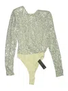 Lulus Bodysuit In Silver