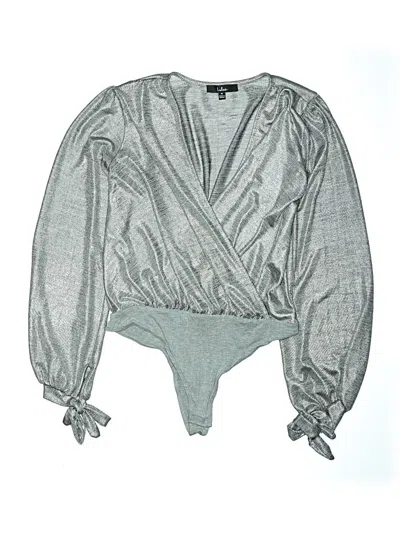 Pre-owned Lulus Bodysuit In Silver