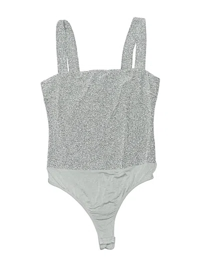 Pre-owned Lulus Bodysuit In Silver