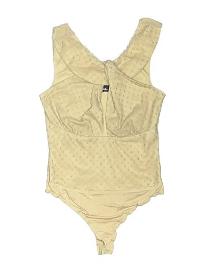 Pre-owned Lulus Bodysuit In Tan