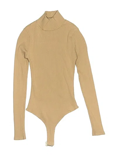 Pre-owned Lulus Bodysuit In Tan