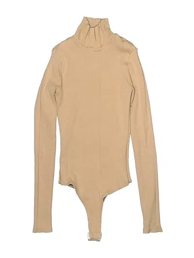 Pre-owned Lulus Bodysuit In Tan