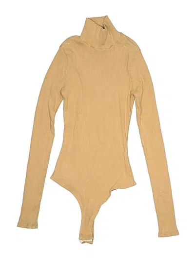 Pre-owned Lulus Bodysuit In Tan