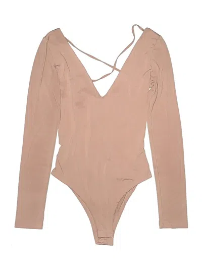 Pre-owned Lulus Bodysuit In Tan