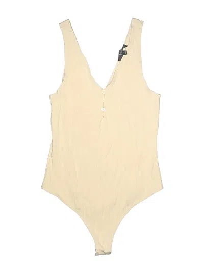 Pre-owned Lulus Bodysuit In Tan