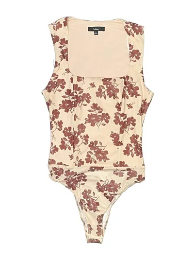 Pre-owned Lulus Bodysuit In Tan
