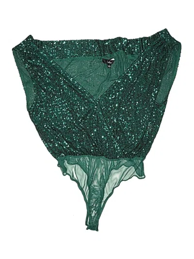 Pre-owned Lulus Bodysuit In Teal