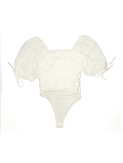 Pre-owned Lulus Bodysuit In White