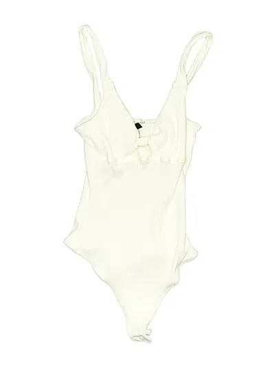 Pre-owned Lulus Bodysuit In White