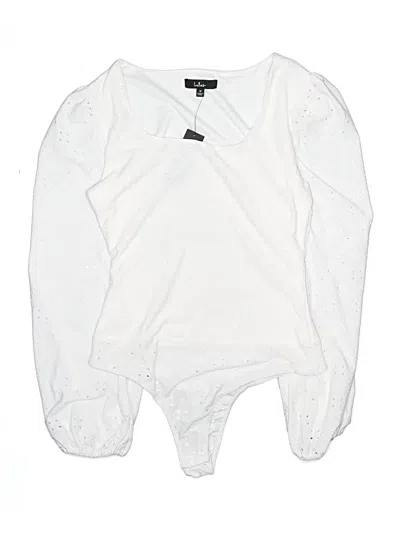 Pre-owned Lulus Bodysuit In White