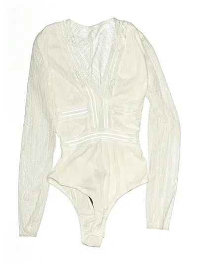 Pre-owned Lulus Bodysuit In White