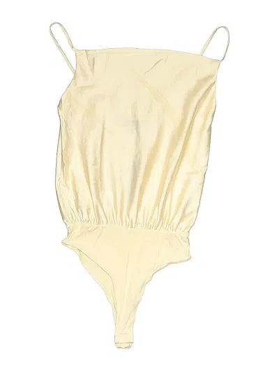 Pre-owned Lulus Bodysuit In Yellow