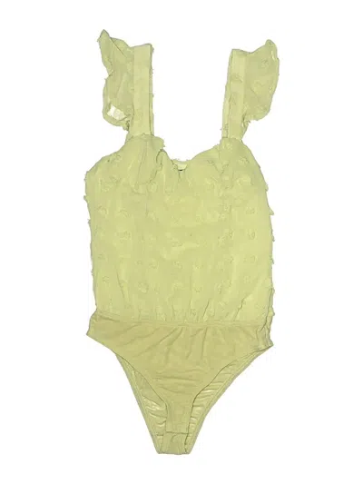 Pre-owned Lulus Bodysuit In Yellow