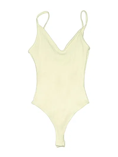 Pre-owned Lulus Bodysuit In Yellow