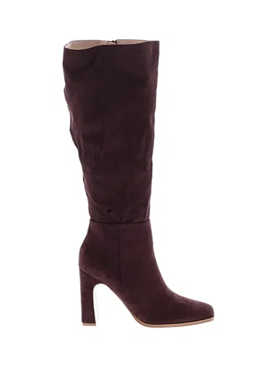 Pre-owned Lulus Boots In Burgundy