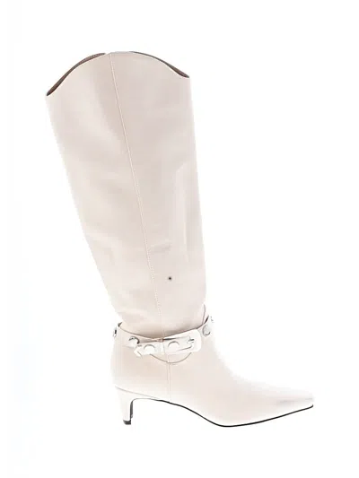 Pre-owned Lulus Boots In Ivory