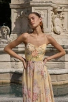 Lulus Breigh Yellow Floral Sleeveless Maxi Dress In Multi
