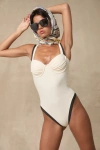 Lulus Brunella Ivory Color Block Underwire One-piece Swimsuit