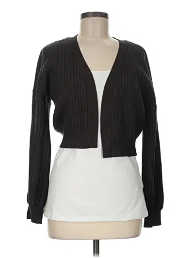 Pre-owned Lulus Cardigan Sweater In Black