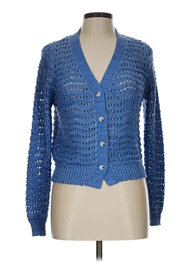 Pre-owned Lulus Cardigan Sweater In Blue