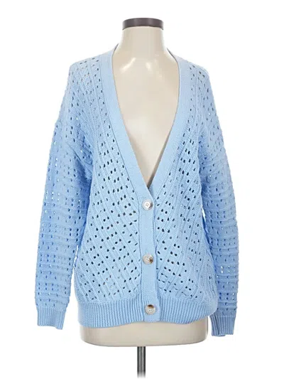 Pre-owned Lulus Cardigan Sweater In Blue