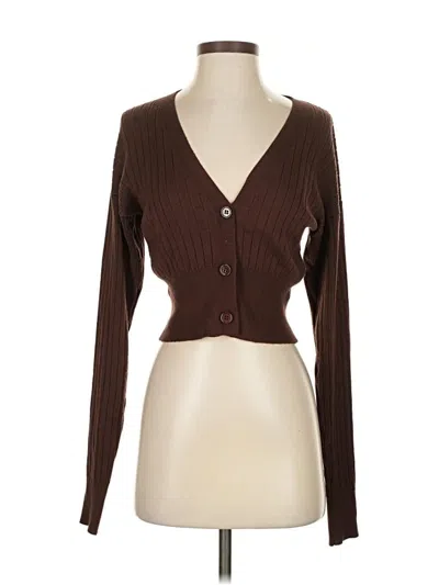 Pre-owned Lulus Cardigan Sweater In Brown