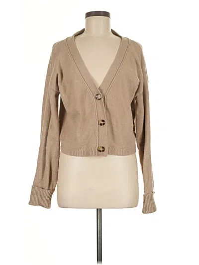 Pre-owned Lulus Cardigan Sweater In Brown