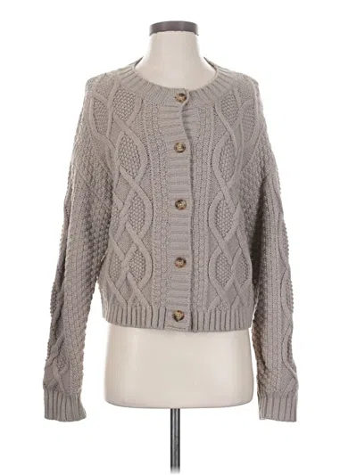 Pre-owned Lulus Cardigan Sweater In Gray