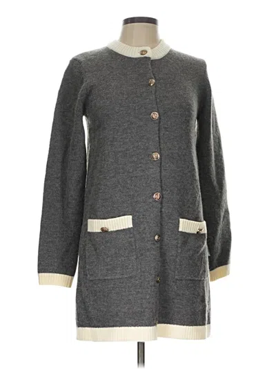 Pre-owned Lulus Cardigan Sweater In Gray