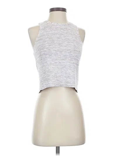Pre-owned Lulus Cardigan Sweater In Silver