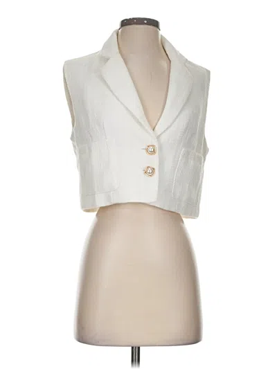 Pre-owned Lulus Cardigan Sweater In White