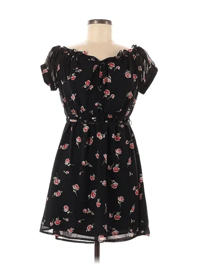 Pre-owned Lulus Casual Dress In Black