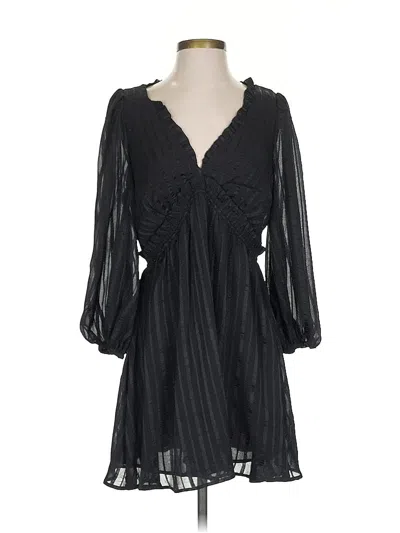 Pre-owned Lulus Casual Dress In Black