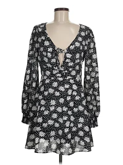 Pre-owned Lulus Casual Dress In Black