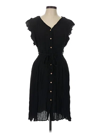 Pre-owned Lulus Casual Dress In Black
