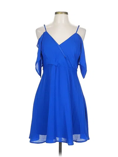 Pre-owned Lulus Casual Dress In Blue