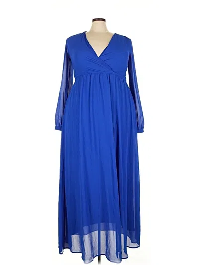 Pre-owned Lulus Casual Dress In Blue