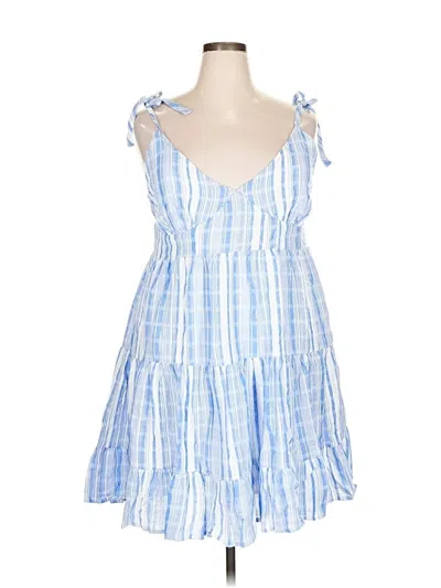 Pre-owned Lulus Casual Dress In Blue